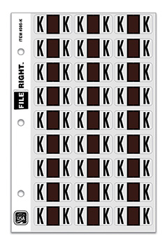 File right™  brand - alphabet labels